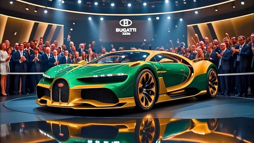 2026 Bugatti Green & Gold Hypercar Revealed Ultimate Futuristic Luxury
